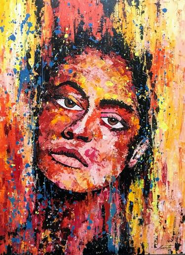 Original Abstract Portrait Paintings by Samta Bhatera