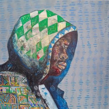 Original Figurative Abstract Paintings by Buhle Nkalashe