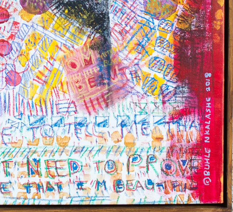 Original Expressionism Abstract Painting by Buhle Nkalashe