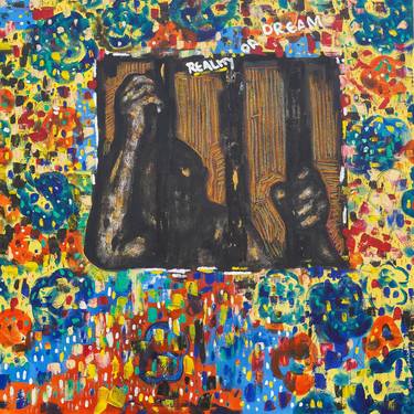 Saatchi Art Artist Buhle Nkalashe; Painting, “In a cage” #art
