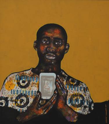 Saatchi Art Artist Buhle Nkalashe; Painting, “Public Identity” #art