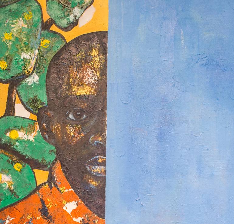 Original Abstract Portrait Painting by Buhle Nkalashe