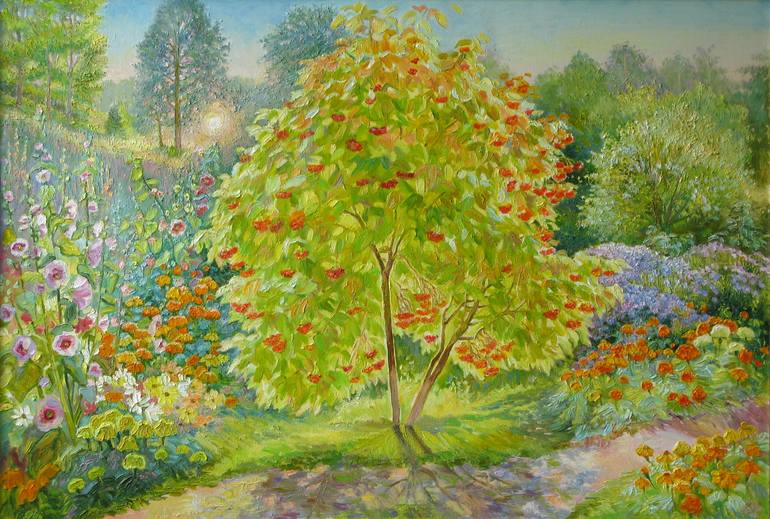 Original Impressionism Landscape Painting by Anna Sergeeva