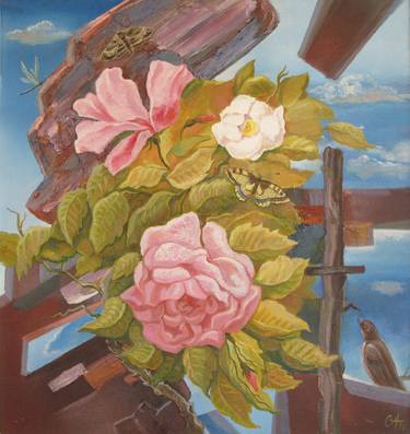 Original Expressionism Garden Paintings by Anna Sergeeva