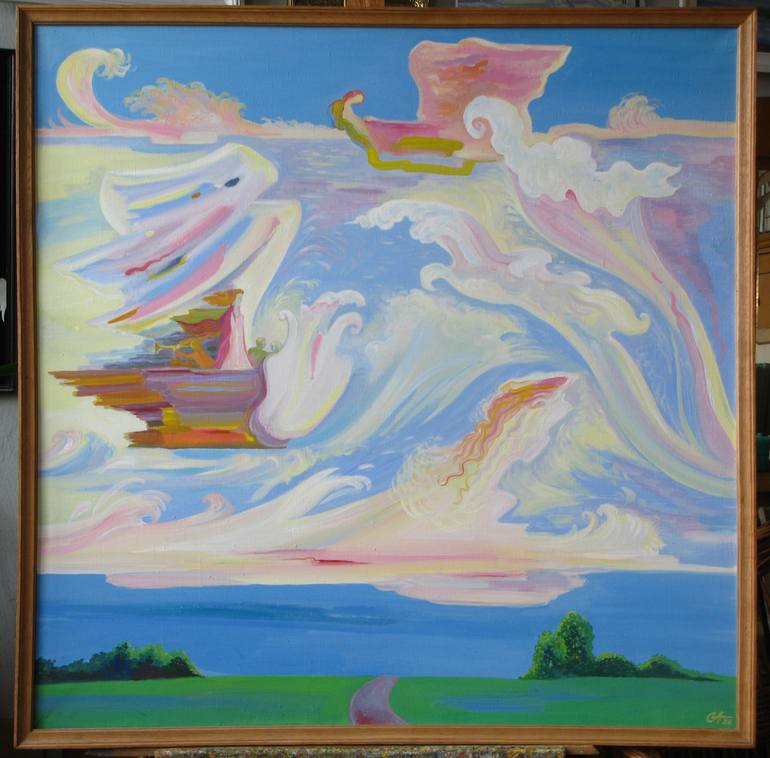Original Conceptual Abstract Painting by Anna Sergeeva