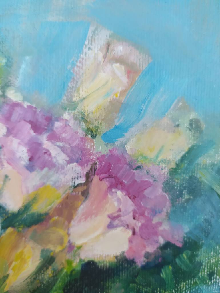 Original Impressionism Floral Painting by Valentina Andrukhova