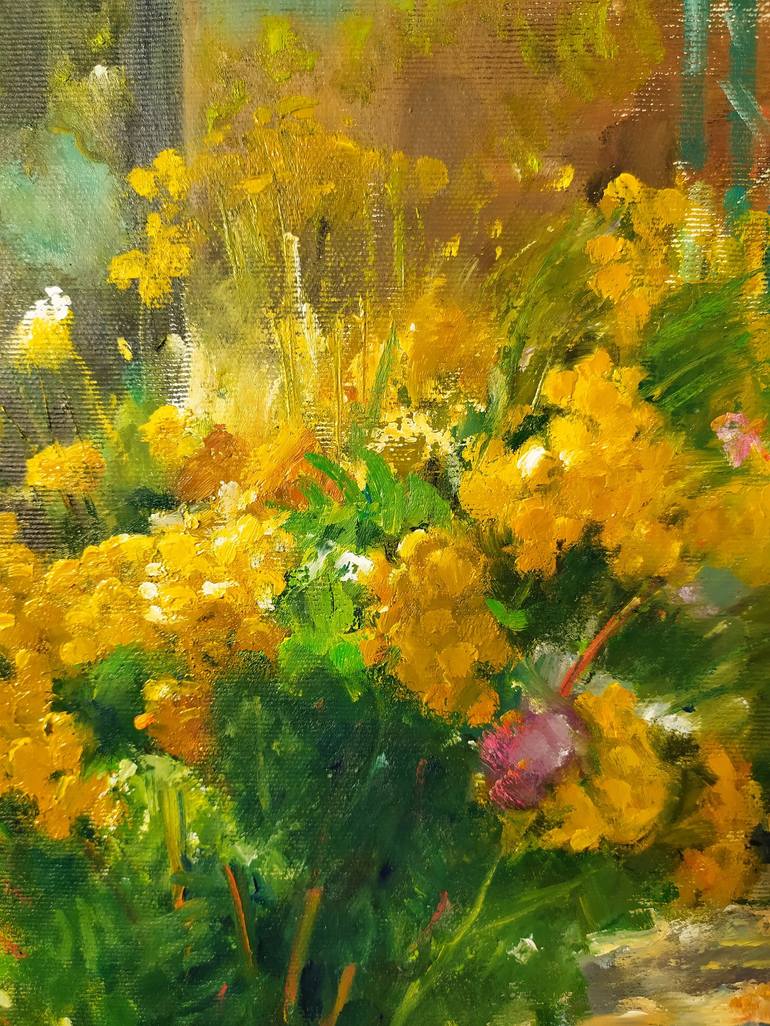 Original Impressionism Floral Painting by Valentina Andrukhova