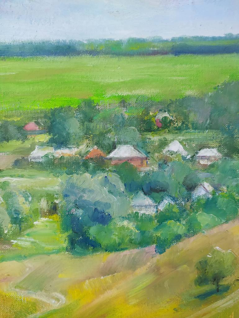 Original Impressionism Landscape Painting by Valentina Andrukhova