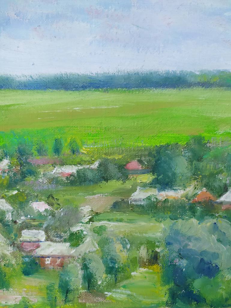 Original Impressionism Landscape Painting by Valentina Andrukhova