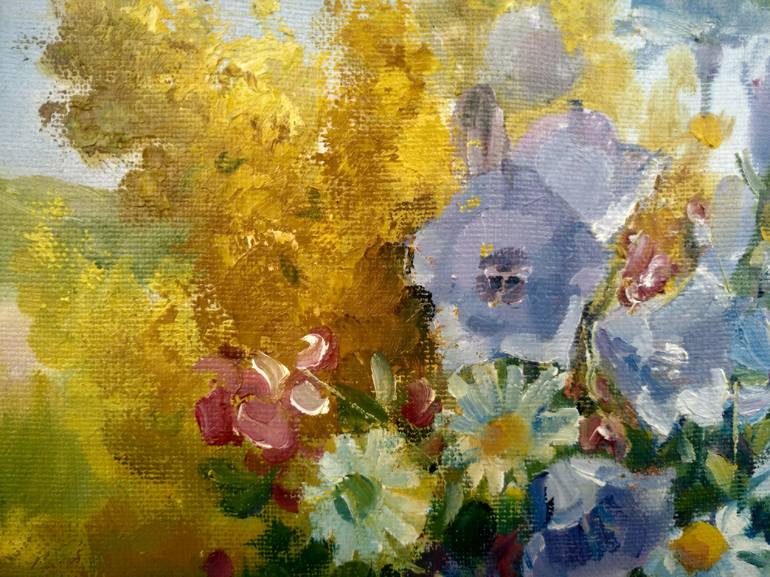 Original Impressionism Floral Painting by Valentina Andrukhova