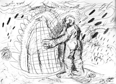 Original Expressionism People Drawings by Gabuda Volodymyr