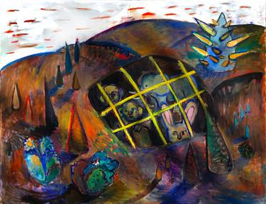 Original Contemporary Animal Painting by Gabuda Volodymyr