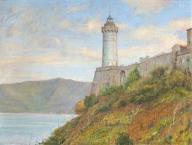 The Lighthouse on the Island of Elba thumb