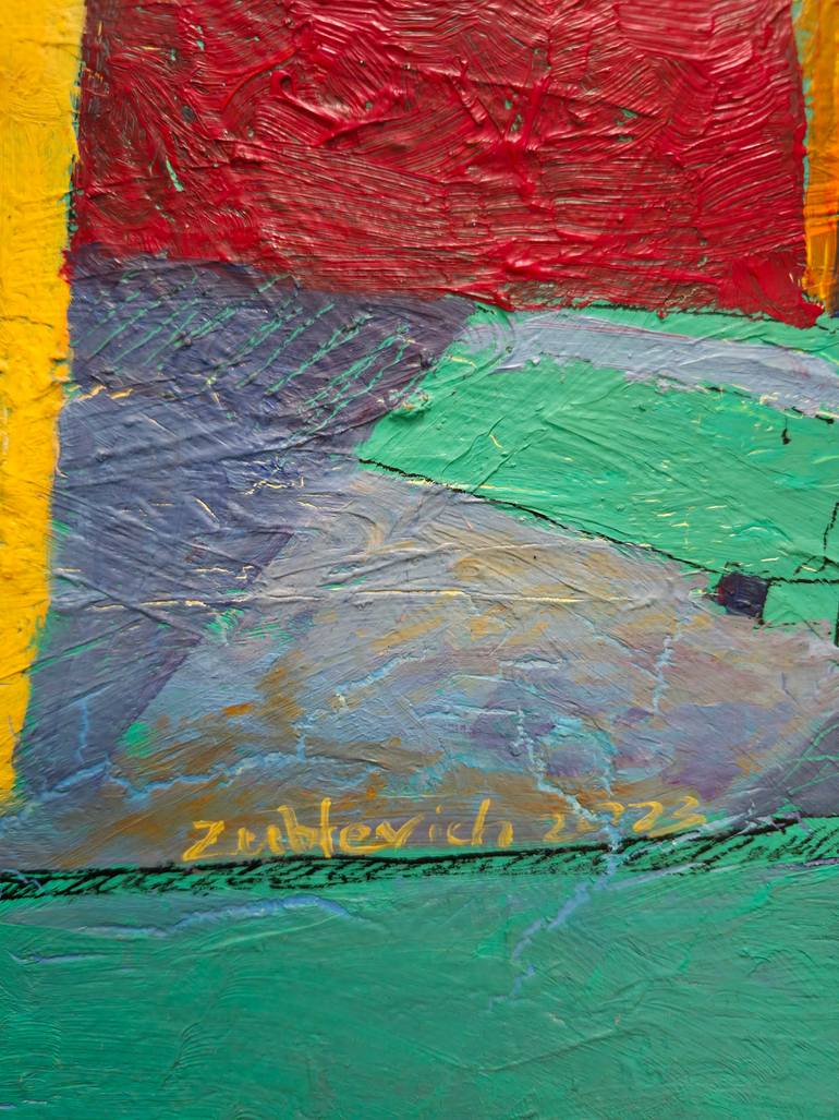 Original Symbolism Travel Painting by Olena Zublevich