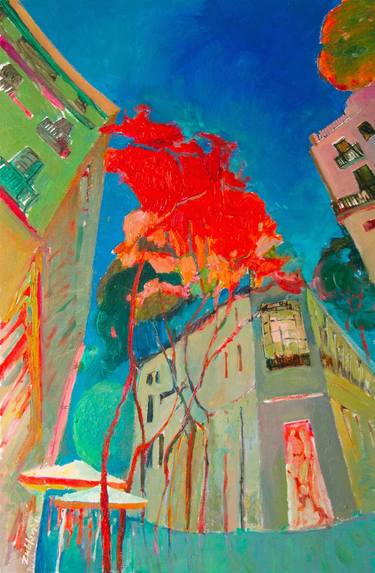 Original Abstract Expressionism Travel Paintings by Olena Zublevich