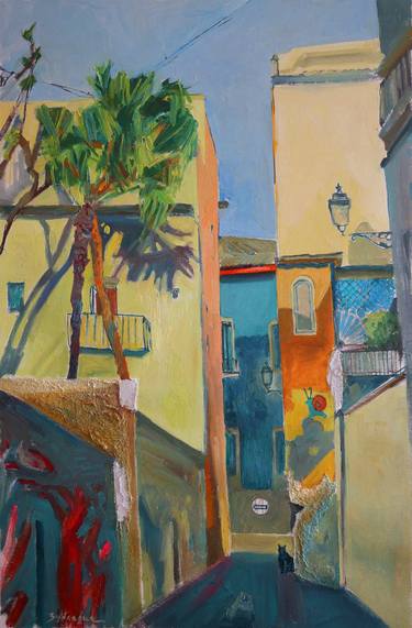 Original Expressionism Architecture Paintings by Olena Zublevich