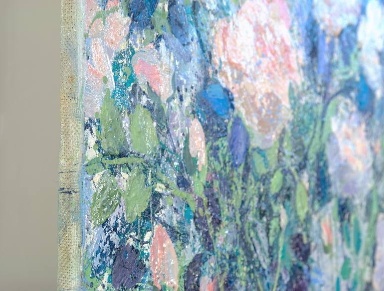 Original Abstract Expressionism Floral Painting by Dina Morzhina