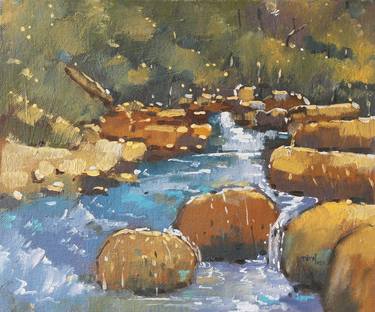 Original Impressionism Landscape Paintings by Niroj Bade