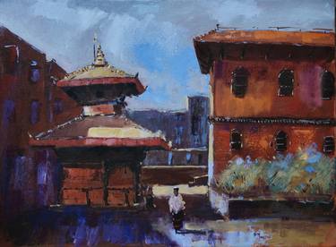 Original Impressionism Architecture Paintings by Niroj Bade