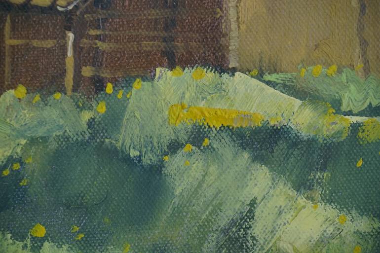 Original Impressionism Architecture Painting by Niroj Bade