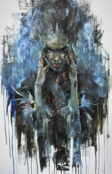 Original Expressionism Women Paintings by Dmytro Chaus