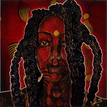 Saatchi Art Artist Somi Nwandu; Mixed Media, “Self in Stark - Limited Edition of 3” #art