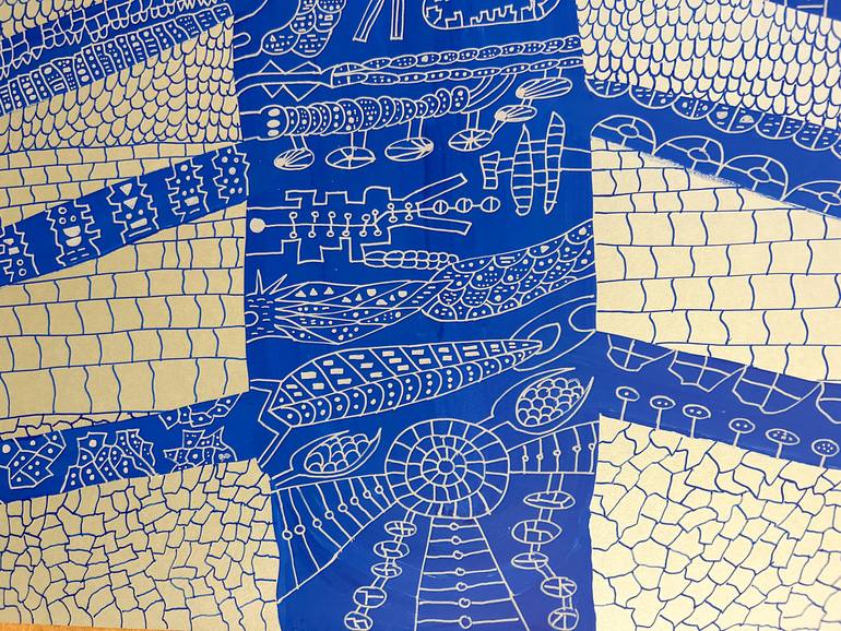 Original Abstract Drawing by Carlos Cerrato