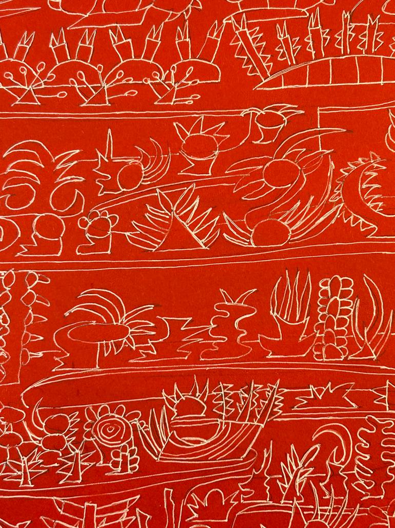 Original Illustration Abstract Drawing by Carlos Cerrato