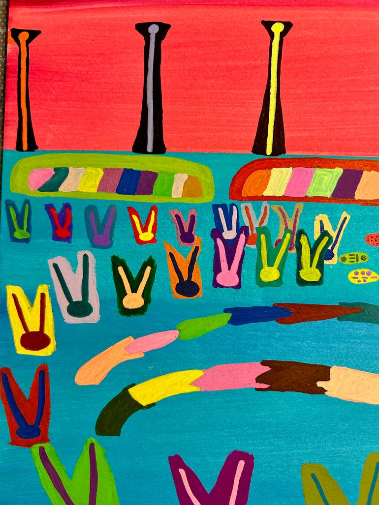 Original Abstract Painting by Carlos Cerrato