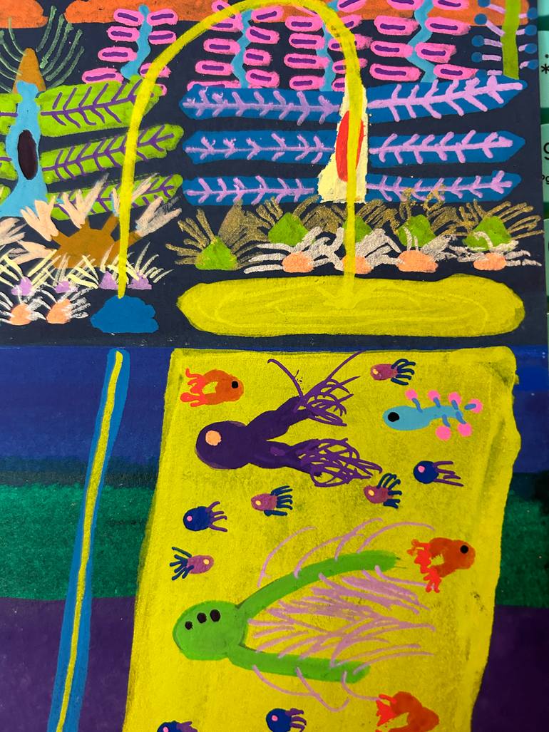 Original Illustration Abstract Painting by Carlos Cerrato