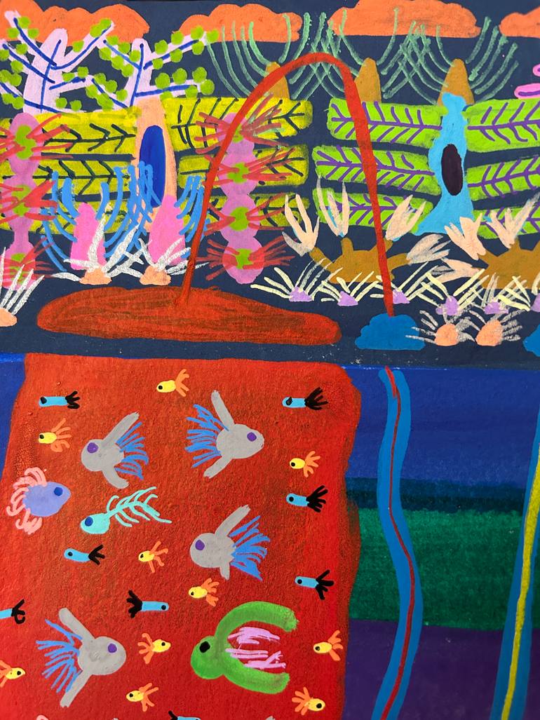 Original Illustration Abstract Painting by Carlos Cerrato