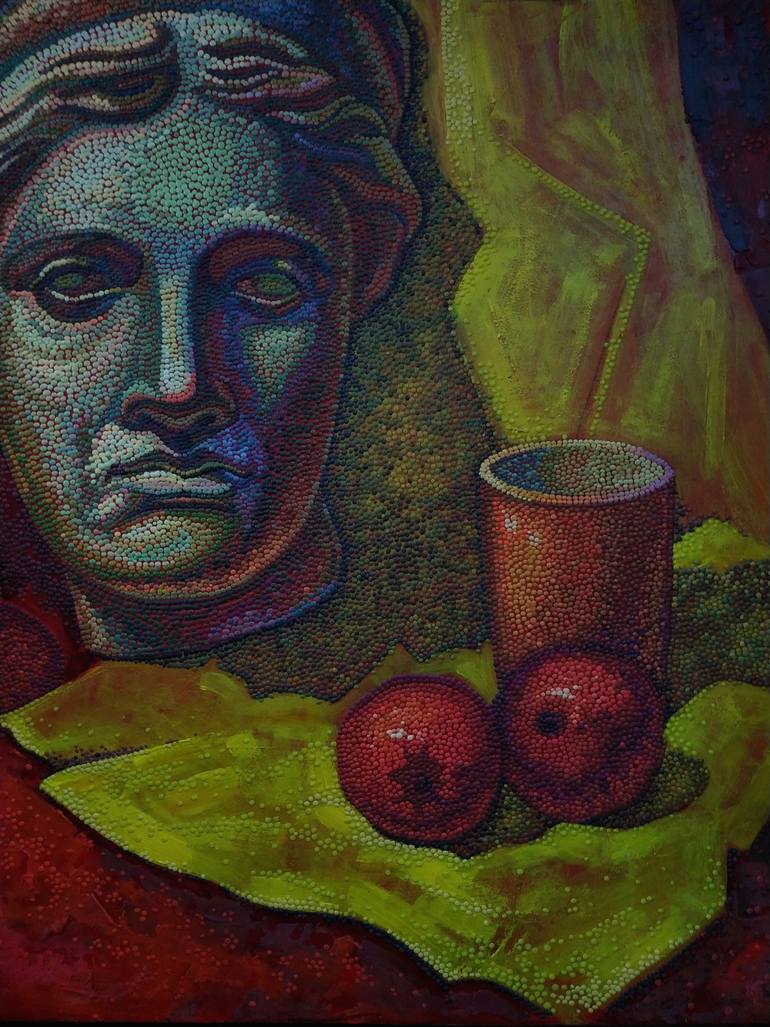 Original Modernism Still Life Painting by Pavel Lomaka