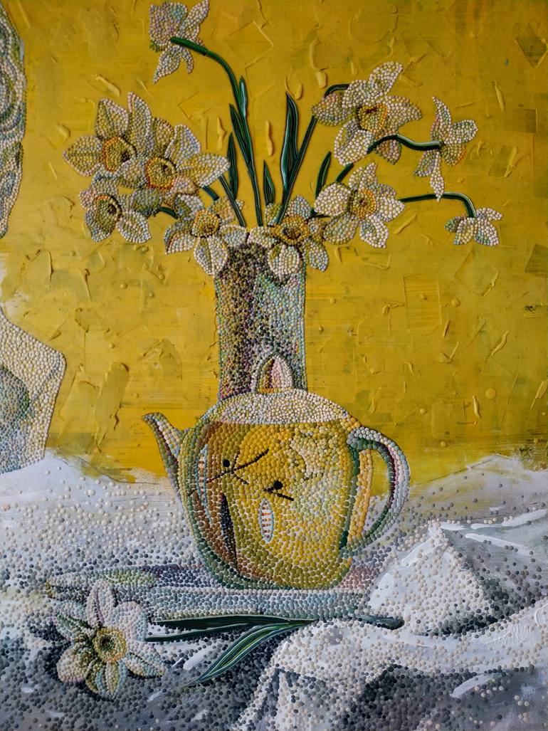 Original Modernism Still Life Painting by Pavel Lomaka