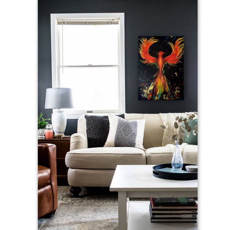 Original Abstract Expressionism Fantasy Painting by Maria Hristova - Alepou