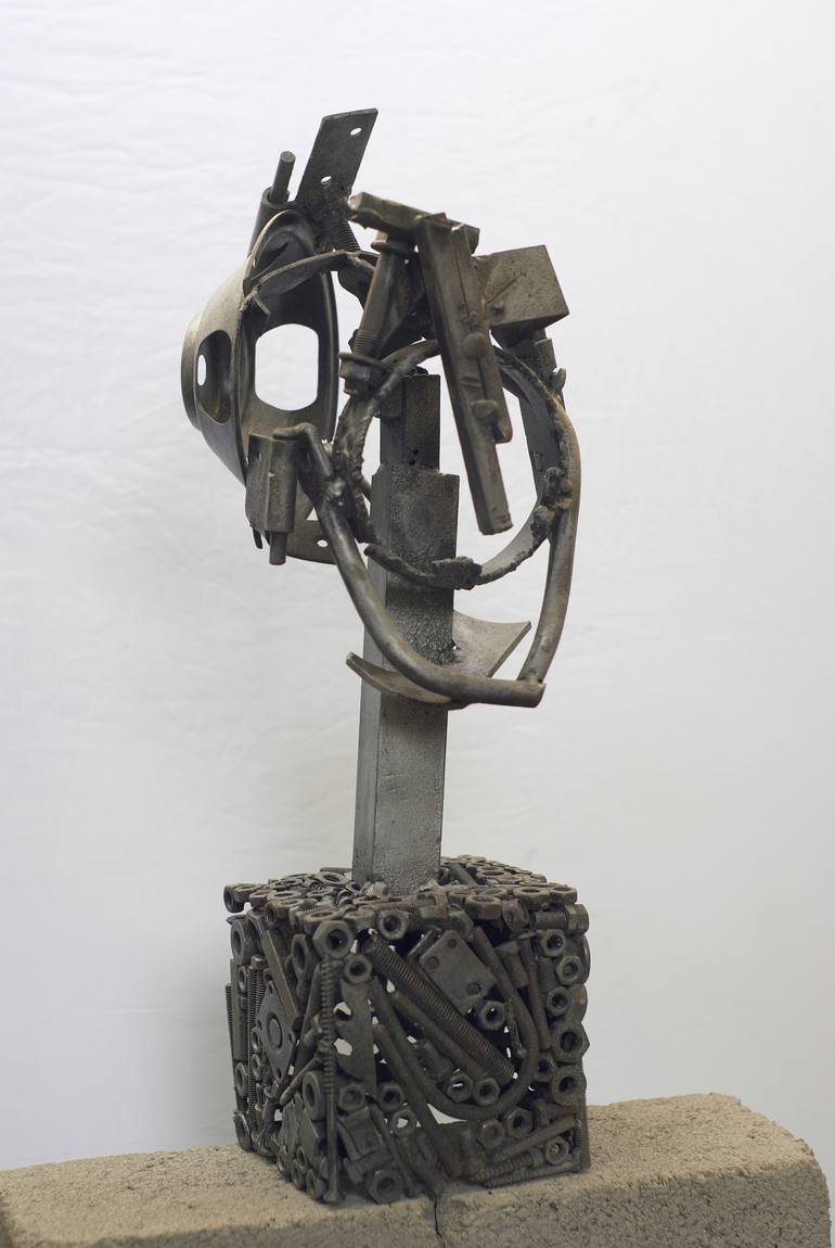 Original Art Deco Abstract Sculpture by Murat Mukambetov