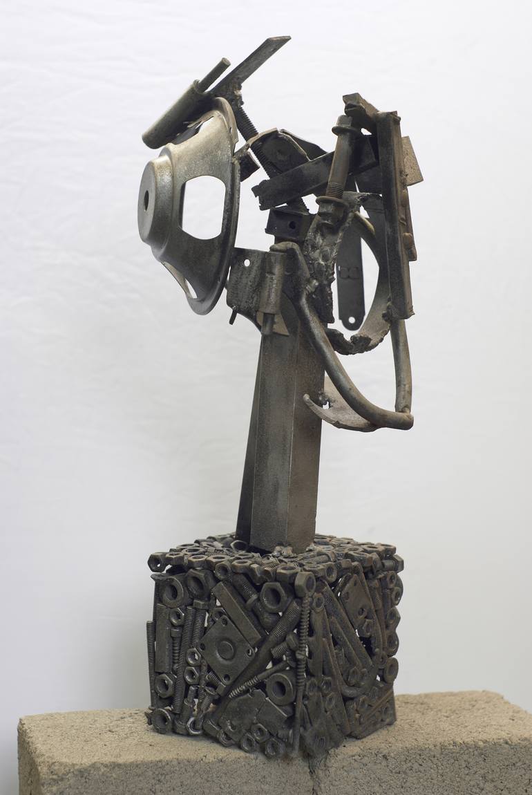 Original Art Deco Abstract Sculpture by Murat Mukambetov