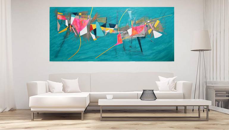 Original Abstract Expressionism Abstract Painting by Juan Baeza