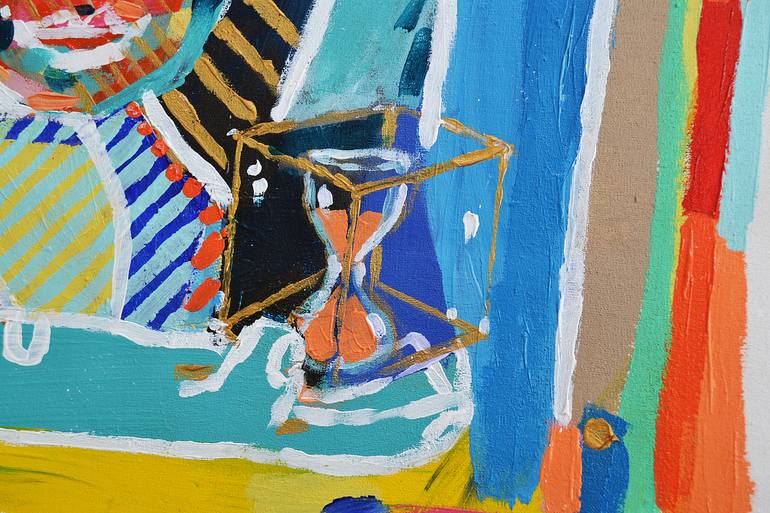 Original Expressionism People Painting by Juan Baeza