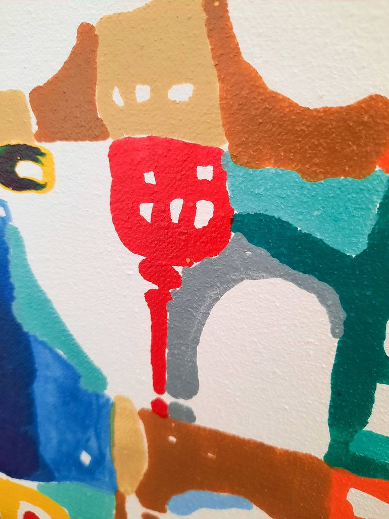 Original Abstract Expressionism Abstract Painting by Juan Baeza