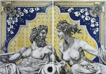 Original Classical mythology Paintings by Salvatore Battaglia