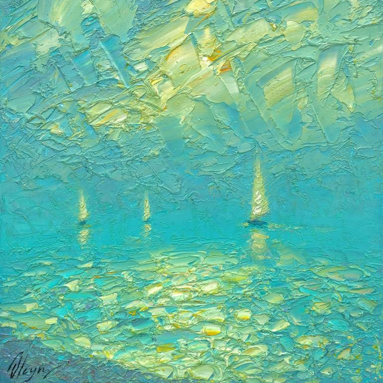 Original Impressionism Seascape Painting by Dmitry Oleyn