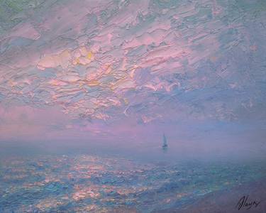 Print of Impressionism Seascape Paintings by Dmitry Oleyn