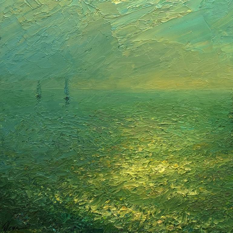 Original Impressionism Seascape Painting by Dmitry Oleyn