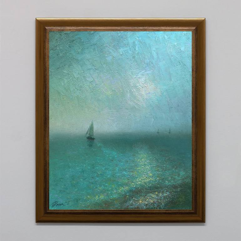 Original Impressionism Seascape Painting by Dmitry Oleyn