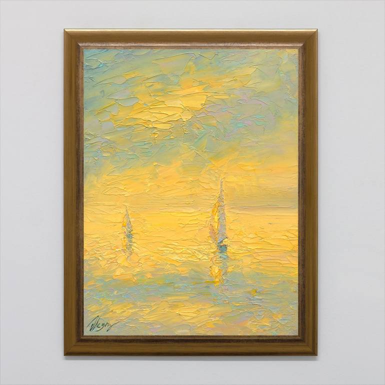 Original Impressionism Seascape Painting by Dmitry Oleyn