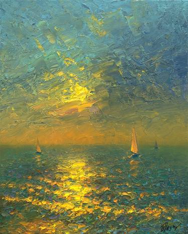 Original Impressionism Seascape Paintings by Dmitry Oleyn