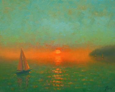 Original Impressionism Seascape Paintings by Dmitry Oleyn