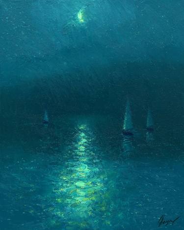 Original Impressionism Seascape Paintings by Dmitry Oleyn