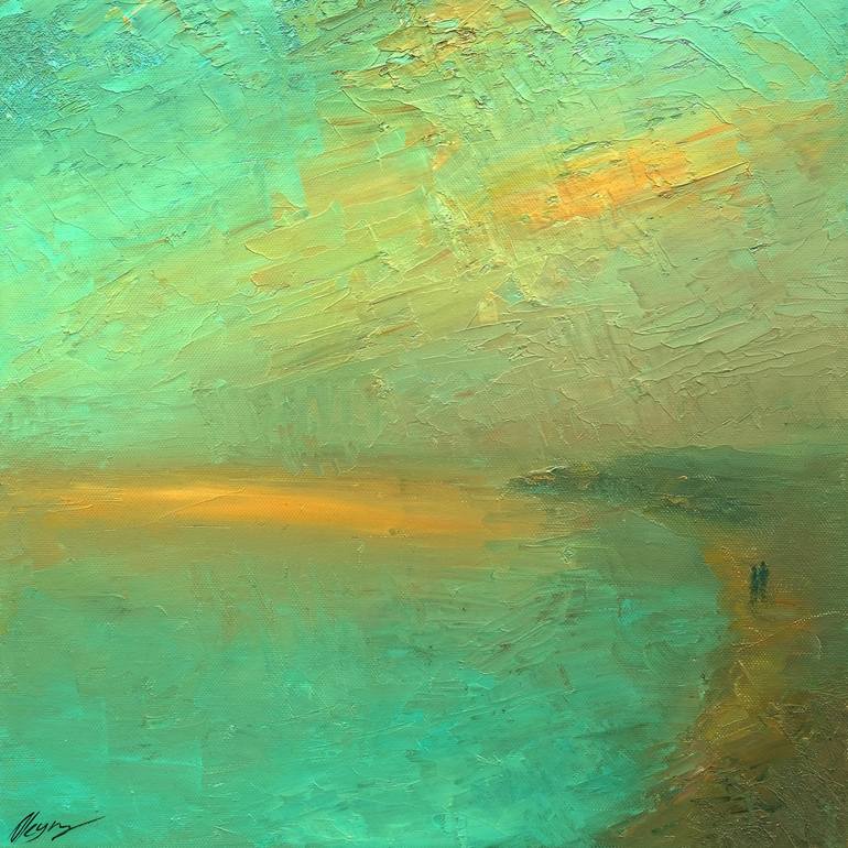 Original Impressionism Seascape Painting by Dmitry Oleyn