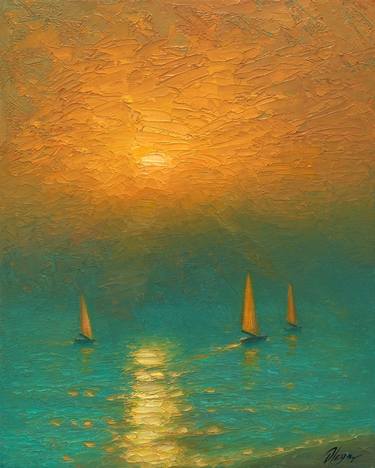 Original Impressionism Seascape Paintings by Dmitry Oleyn